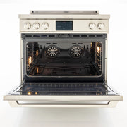 36″ Professional Induction Range – Stainless Steel Induction Hardware