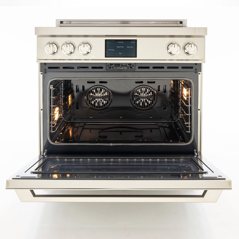 36″ Professional Induction Range – Stainless Steel Induction Hardware
