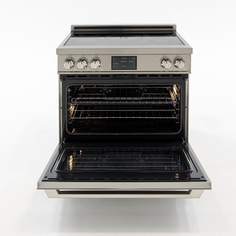 36″ Professional Induction Range – Stainless Steel Induction Hardware