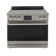 36″ Professional Induction Range – Stainless Steel Induction Hardware