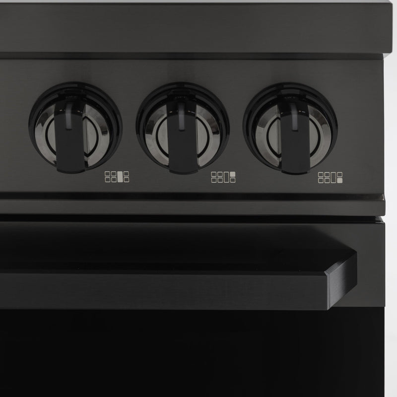 48″ Professional Induction Range – Black Stainless Induction Hardware
