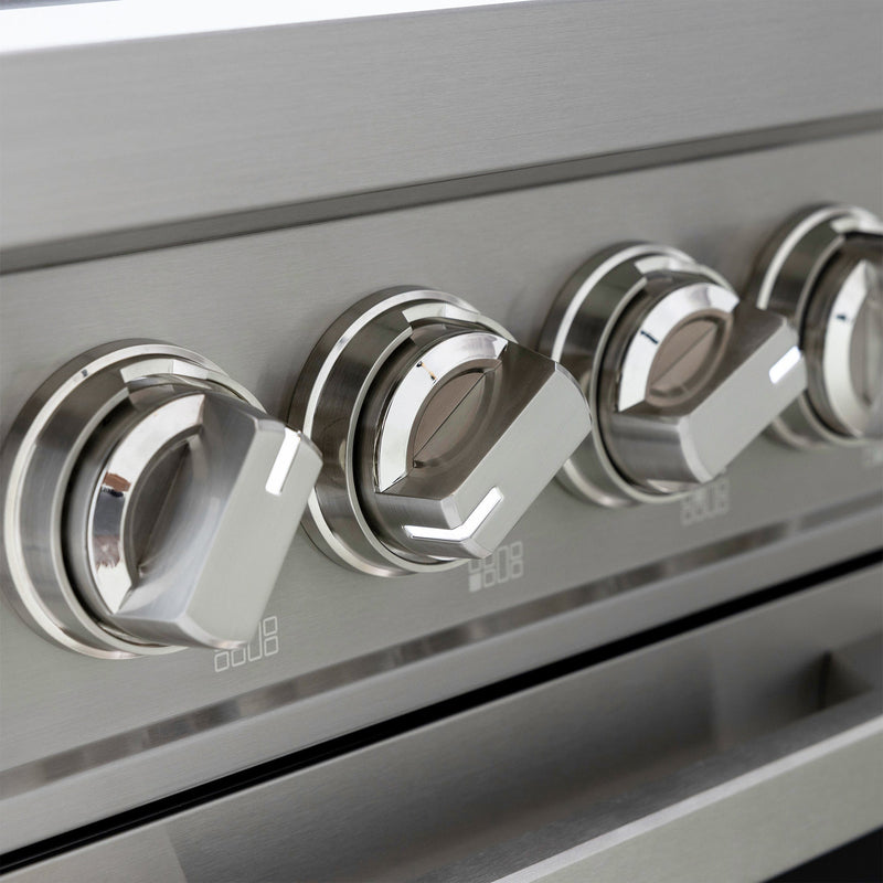 48″ Professional Induction Range – Stainless Steel Induction Hardware