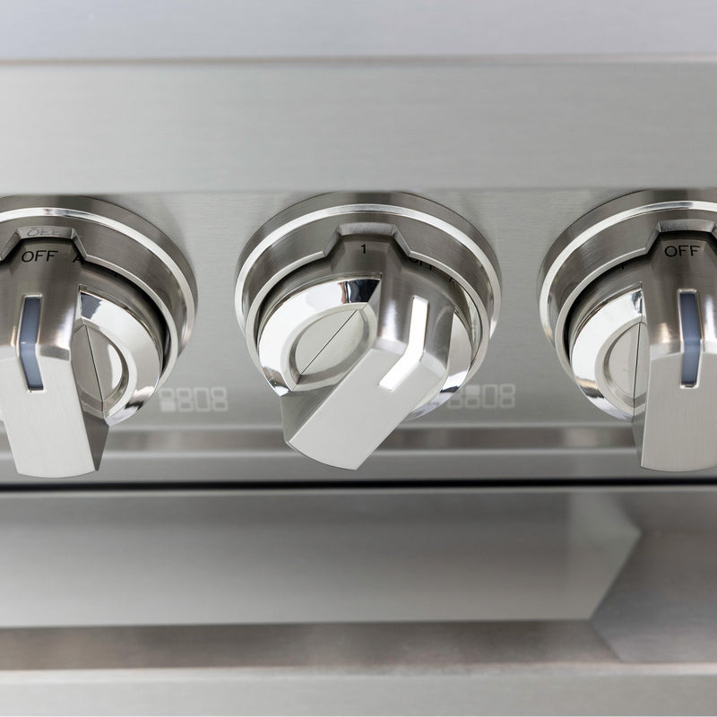 48″ Professional Induction Range – Stainless Steel Induction Hardware