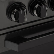 30″ Professional Induction Range – Black Stainless Induction Hardware