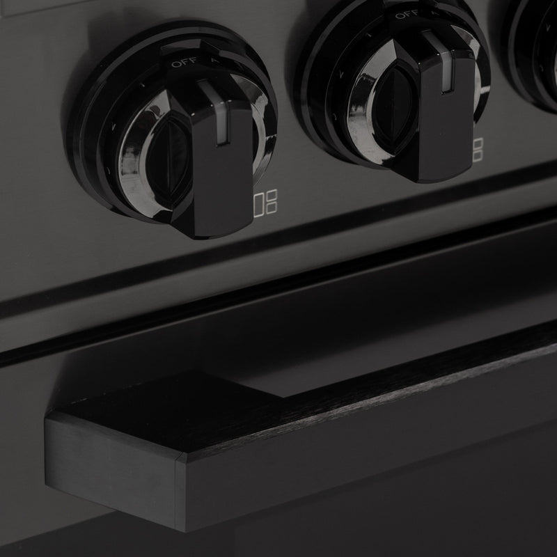 36″ Professional Induction Range – Black Stainless Induction Hardware