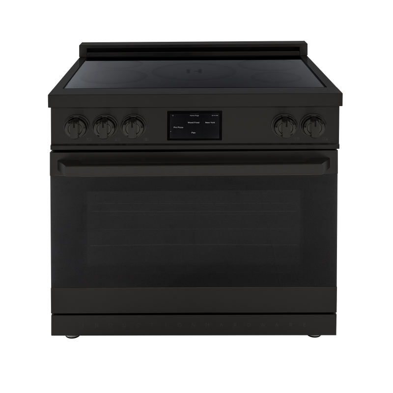 36″ Professional Induction Range – Black Stainless Induction Hardware