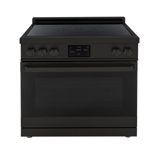 36″ Professional Induction Range – Black Stainless Induction Hardware
