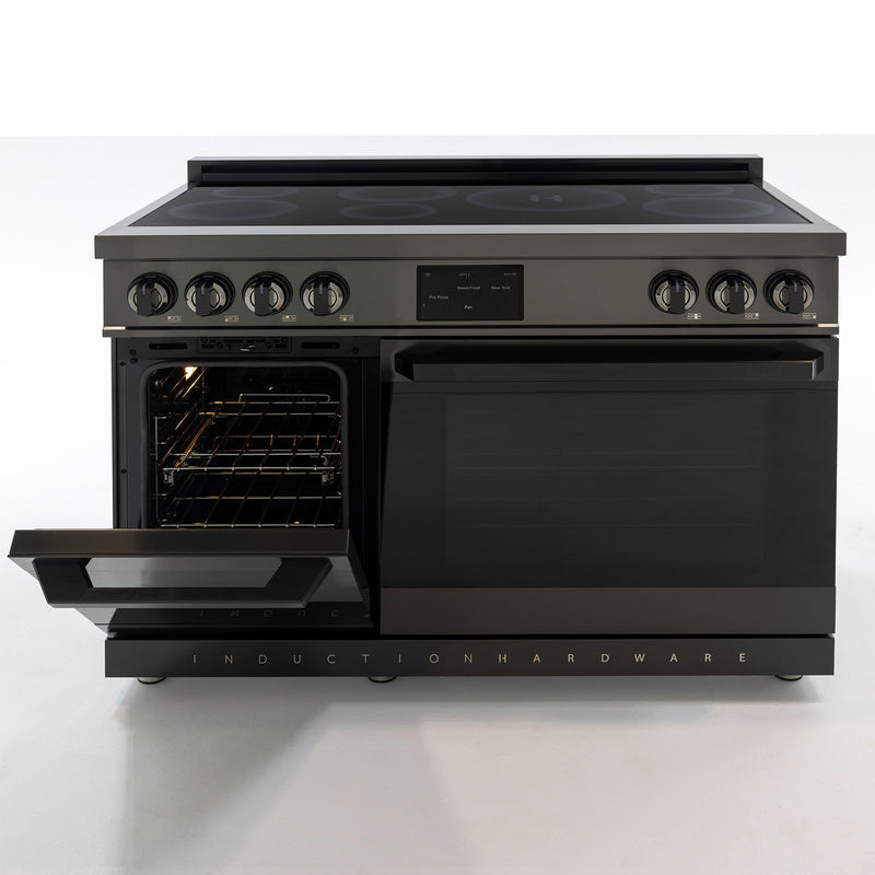 48″ Professional Induction Range – Black Stainless Induction Hardware