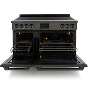 48″ Professional Induction Range – Black Stainless Induction Hardware