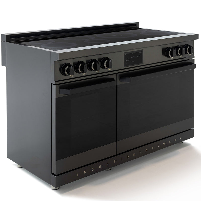 48″ Professional Induction Range – Black Stainless Induction Hardware