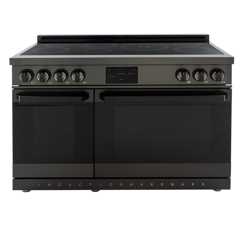 48″ Professional Induction Range – Black Stainless Induction Hardware