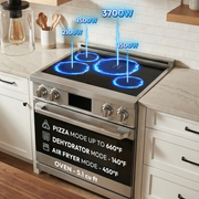 30″ Professional Induction Range – Stainless Steel Induction Hardware