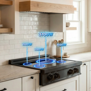 30″ Induction Cooktop – Black Stainless Induction Hardware