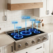 36″ Induction Cooktop – Stainless Steel Induction Hardware