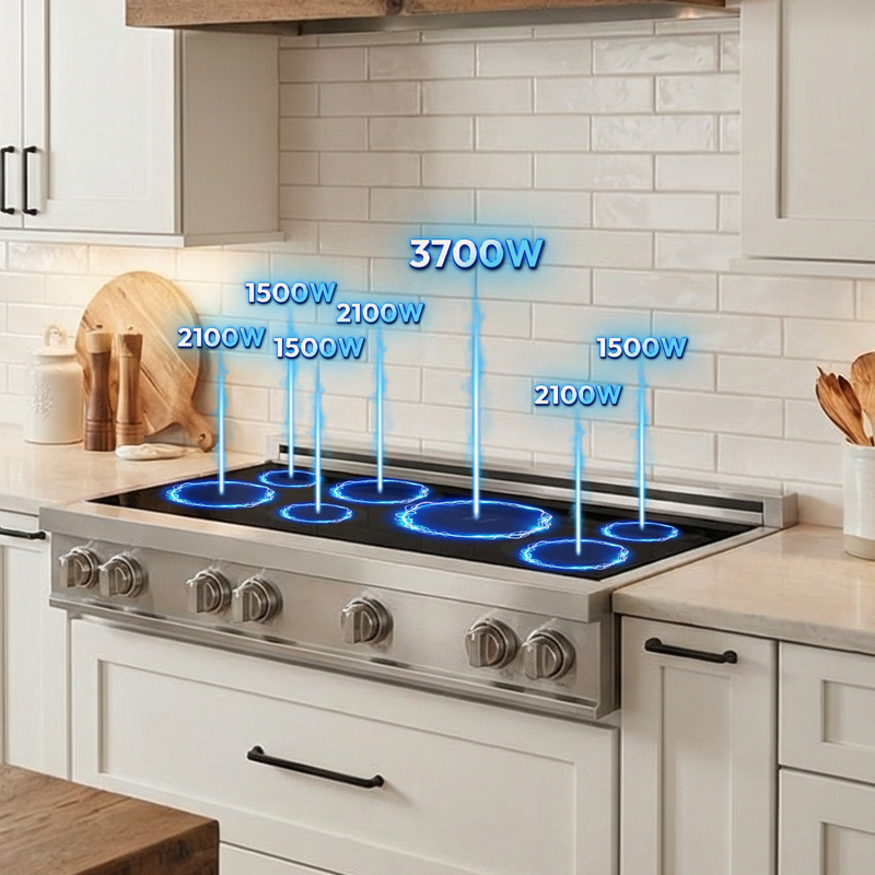 48″ Induction Cooktop – VEGA Edition Induction Hardware
