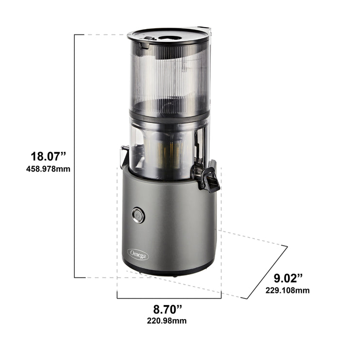 Omega JC2022 150W Effortless™ Batch Juicer - 68oz Mega Hopper