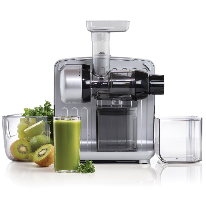 Omega JCUBE 80 RPM Cold Press 365 Masticating Slow Juicer - On-Board Storage