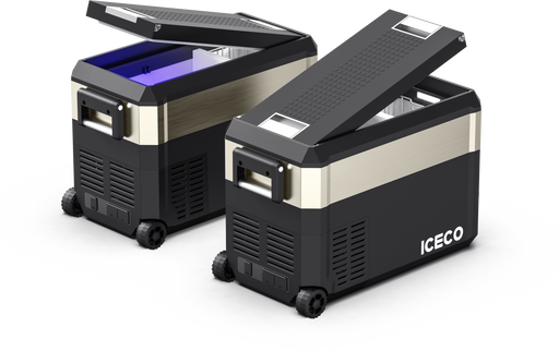 JP40 Pro Dual Zone Wheeled Portable Freezer- Golden | ICECO | 40 LT Inca Overland Outfitters