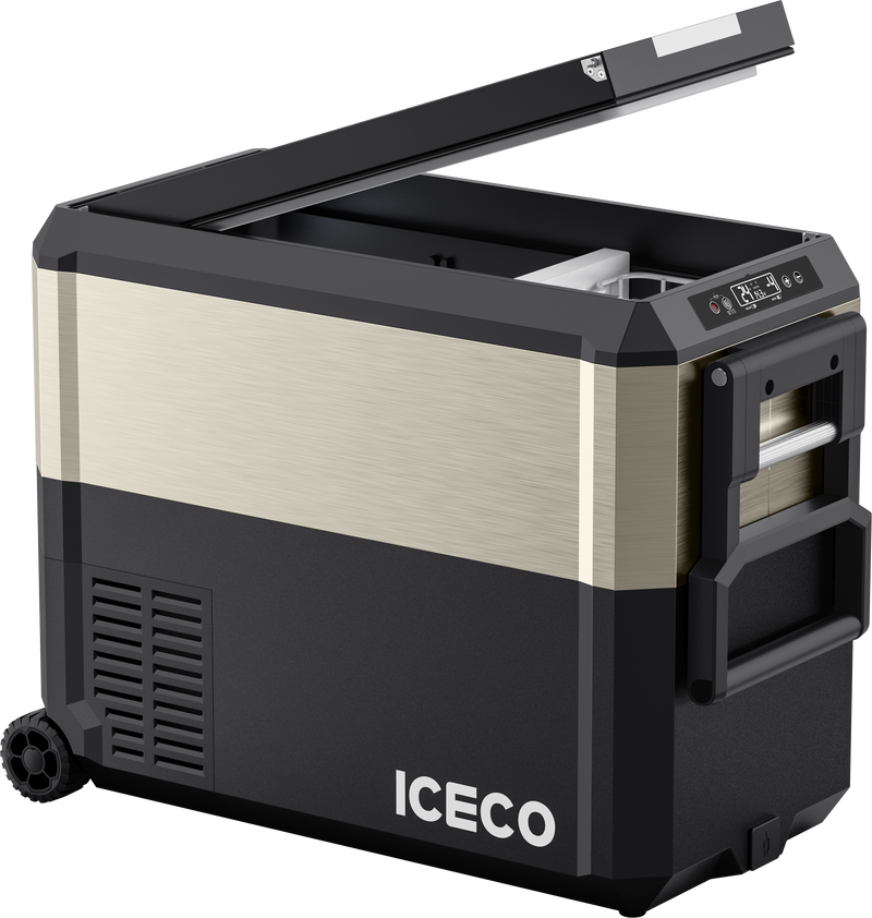 JP50 Pro Dual Zone Wheeled Car Fridge With Cover | ICECO | 50 LT Inca Overland Outfitters