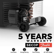 JP50 Pro Dual Zone Wheeled Car Fridge With Cover | ICECO | 50 LT Inca Overland Outfitters