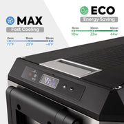 JP50 Pro Dual Zone Wheeled Car Fridge With Cover | ICECO | 50 LT Inca Overland Outfitters