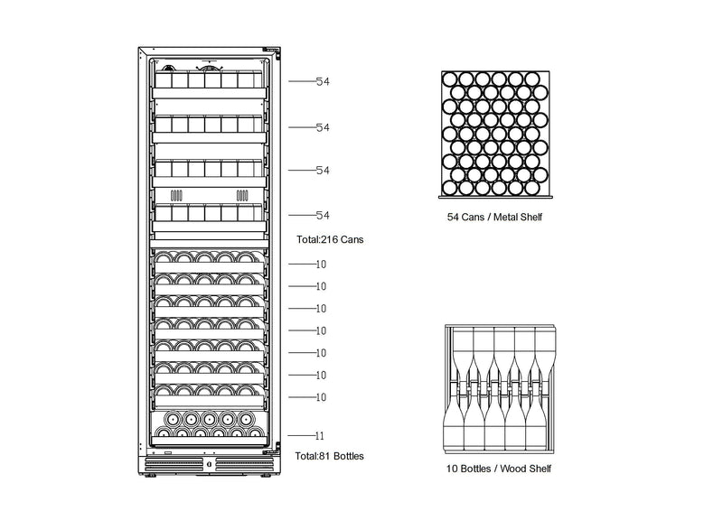 15CF Large Dual Zone Wine and Beverage Center KingsBottle.com