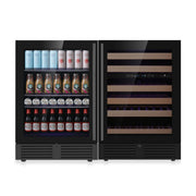 48" Ultimate Under Bench Wine Fridge and Bar Refrigerator Combo with 3 Temp. Zones KingsBottle.com