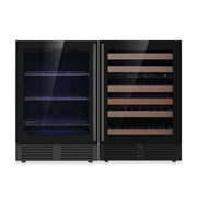 48" Ultimate Under Bench Wine Fridge and Bar Refrigerator Combo with 3 Temp. Zones KingsBottle.com