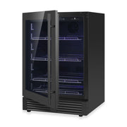 24 Inch Under Counter LOW-E Glass Door Beer Fridge KingsBottle.com