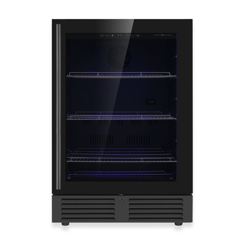 24 Inch Under Counter LOW-E Glass Door Beer Fridge KingsBottle.com