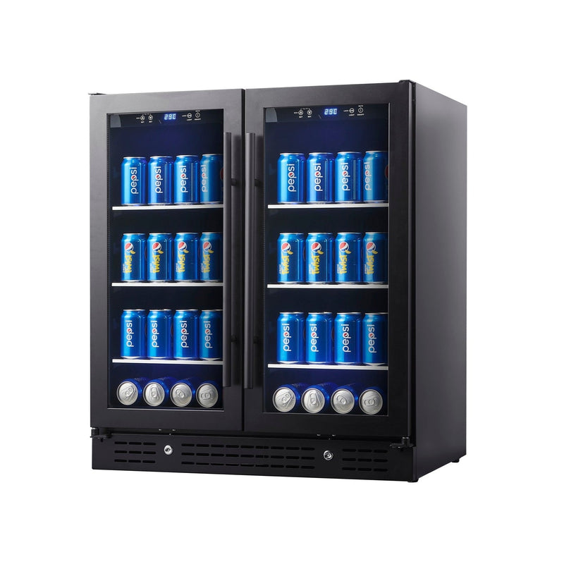 30-inch Wide Undercounter Beverage Fridge with Low-E Glass Door KingsBottle.com