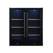 30-inch Wide Undercounter Beverage Fridge with Low-E Glass Door KingsBottle.com
