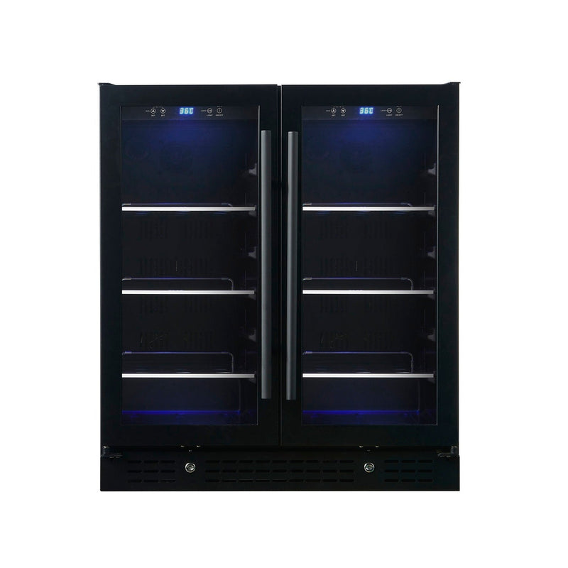 30-inch Wide Undercounter Beverage Fridge with Low-E Glass Door KingsBottle.com