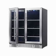 30-inch Wide Undercounter Beverage Fridge with Low-E Glass Door KingsBottle.com