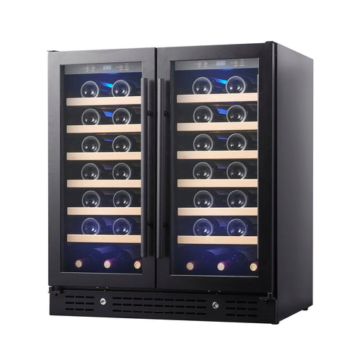 30-inch Dual Zone Wine Cooler with Low-E Glass Door KingsBottle.com