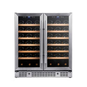 30-inch Dual Zone Wine Cooler with Low-E Glass Door KingsBottle.com