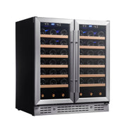 30-inch Dual Zone Wine Cooler with Low-E Glass Door KingsBottle.com
