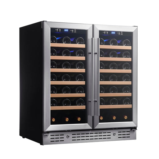 30-inch Dual Zone Wine Cooler with Low-E Glass Door KingsBottle.com
