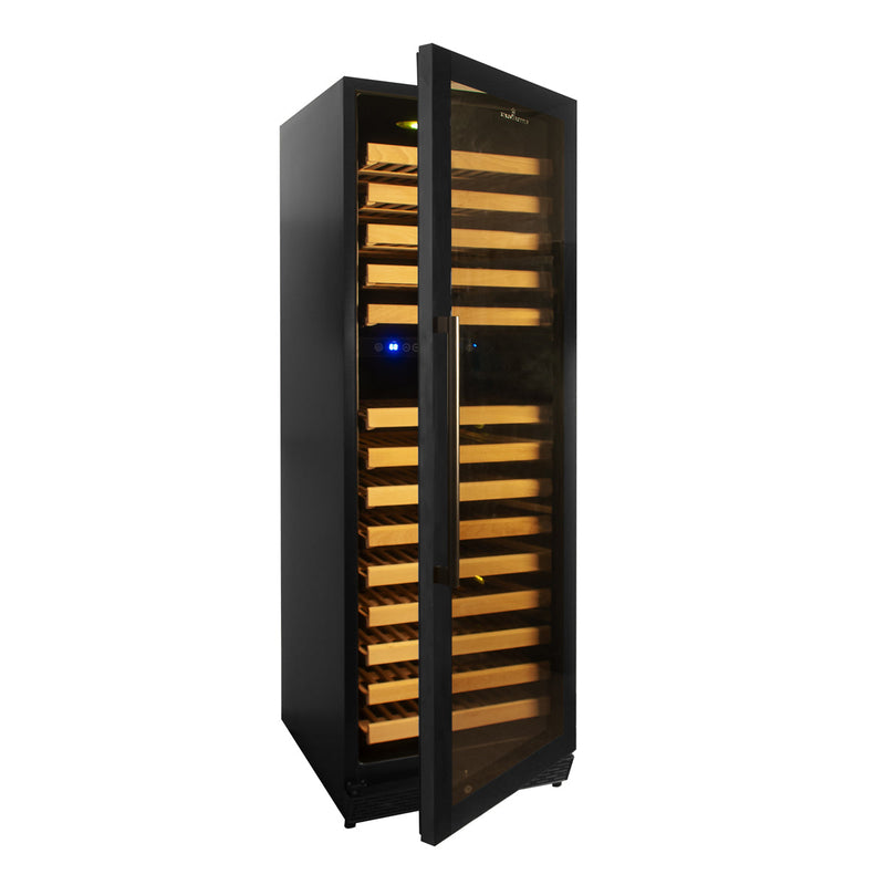 164 Bottle Large Wine Refrigerator With Glass Door KingsBottle.com