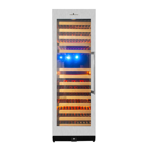 164 Bottle Large Wine Refrigerator With Glass Door KingsBottle.com