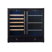 36-inch Beer and Wine Cooler Combination with Low-E Glass Door KingsBottle.com