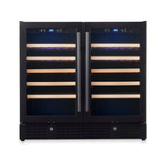 36-inch Under Bench Dual-Zone Wine Cooler with Low-E Glass Door KingsBottle.com