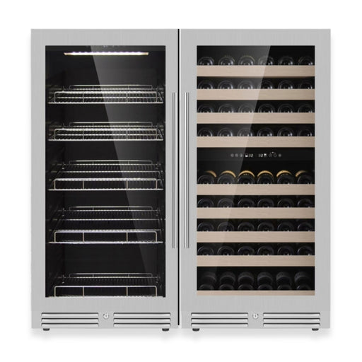 47" High Wine & Beverage Refrigerator Combo with Triple Temp. Zones KingsBottle.com