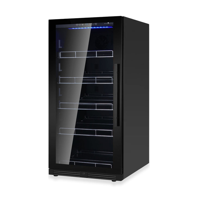 389 Cans Capacity Upright Beverage Refrigerator With Low-E Glass Door KingsBottle.com