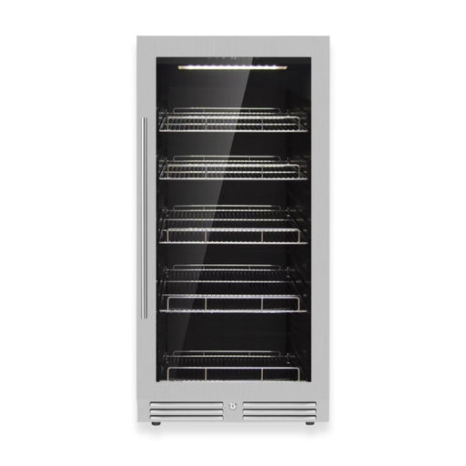 389 Cans Capacity Upright Beverage Refrigerator With Low-E Glass Door KingsBottle.com