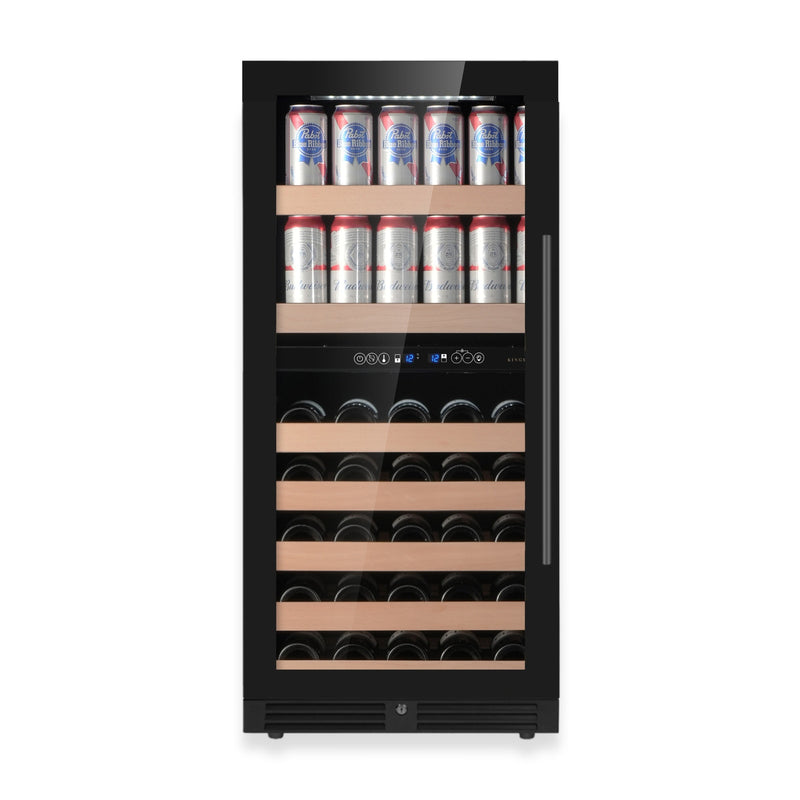 47-Inch Tall Dual Zone Wine and Beverage Hybrid  Center KingsBottle.com