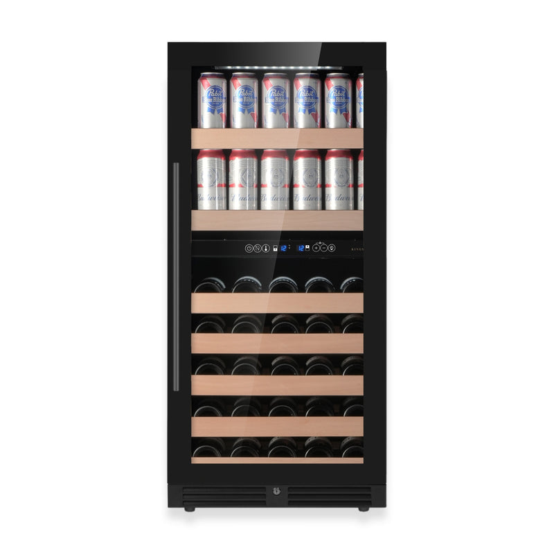 47-Inch Tall Dual Zone Wine and Beverage Hybrid  Center KingsBottle.com