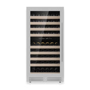47-Inch Tall Dual Zone Wine Cooler with Low-E Glass Door KingsBottle.com
