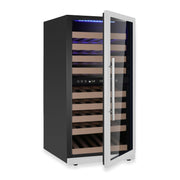 47-Inch Tall Dual Zone Wine Cooler with Low-E Glass Door KingsBottle.com