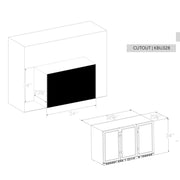53 Inch Solid 3-Door Outdoor Beverage Drinks Cooler KingsBottle.com